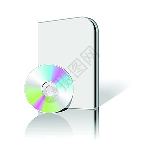CD DVD 框软件插图灰色档案贮存袖珍数据互联网纸板蓝色图片