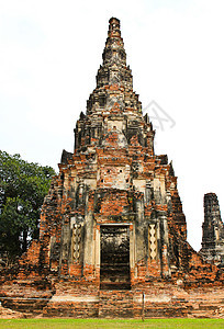 寺庙 泰国Ayutthaya历史公园文化废墟建筑建筑学神社地标艺术游客古玩宗教图片