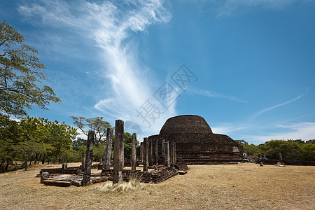 古代佛教徒伏普石头废墟晴天遗迹佛塔地标佛教徒寺庙天空图片