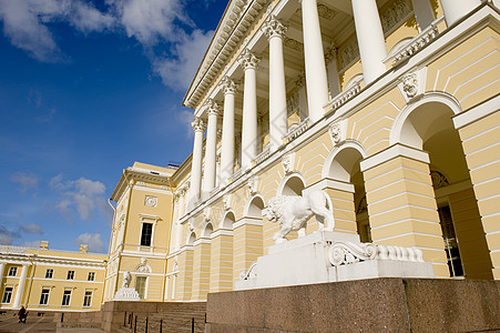 圣彼得堡俄罗斯博物馆绘画博物馆装饰装饰品正方形旅行金子历史画廊框架背景