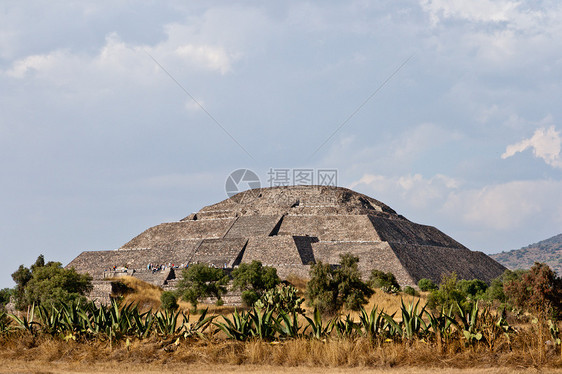 特奥蒂瓦卡金字塔文化楼梯寺庙游客太阳考古学月亮石头金字塔废墟图片
