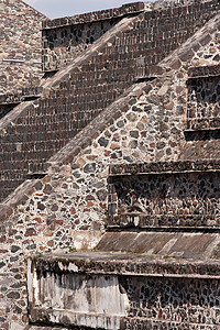 特奥蒂瓦卡金字塔金字塔寺庙考古学城市脚步楼梯废墟月亮石头文化图片