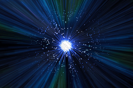 光纤抽象概念光学金属带宽技术蓝色黑色网络通讯电缆辉光图片