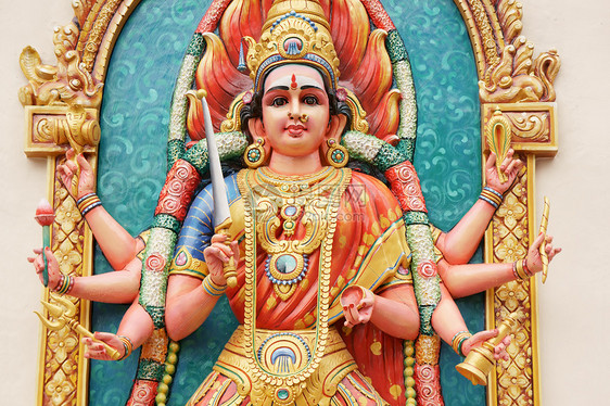 杜尔加印度教女神智慧纪念品上帝神话祷告文化旅行沉思砂岩寺庙图片