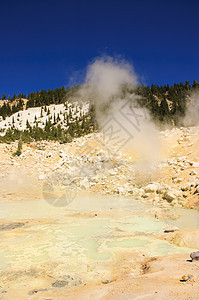 拉森山硫化泉和泥浴公园腐蚀性行动地热火山水池脆皮蒸汽弹簧裂缝图片