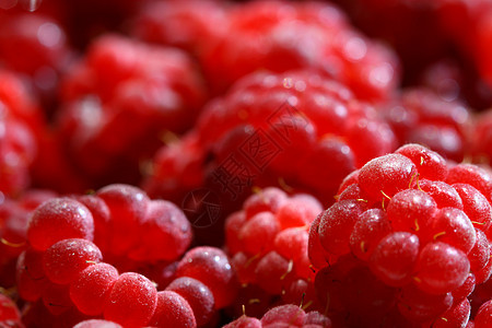 树莓草莓诱惑饮食水果生产红色覆盆子味道宏观美食甜点图片