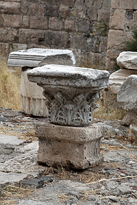 希腊科斯岛罗得圣约翰骑士在希腊的堡垒石头地标文化城堡晴天艺术树木骑士天空柱子图片