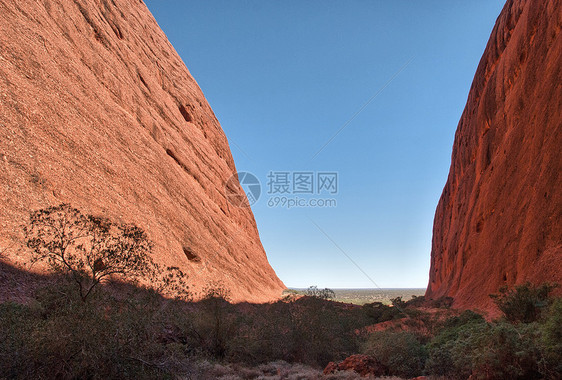 澳大利亚海外-北部地区美丽的澳大利亚外背的风景景观图片