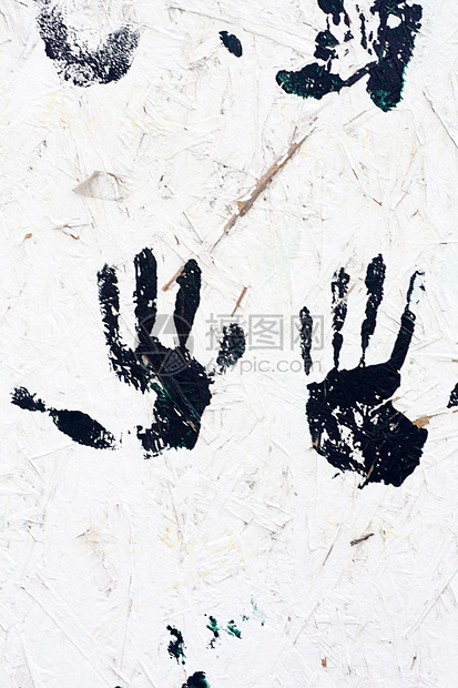 手印指纹拇指身份犯罪墨水扫描白色烙印棕榈打印手指图片