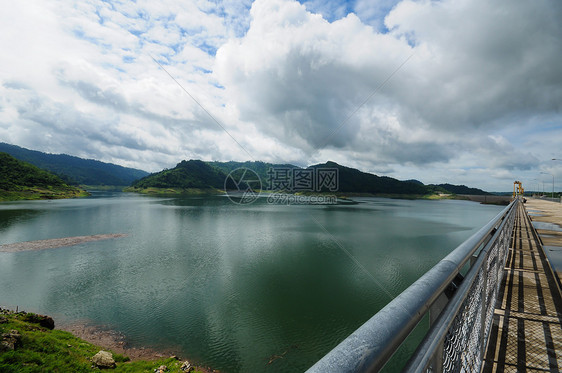 那空那育 泰国场景水闸课程民众通道风景植物控制天空建筑学图片