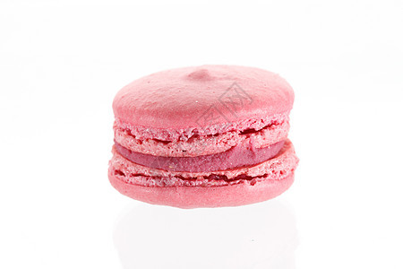 法国马卡糖果糕点美食奶油粉色饼干食物杏仁甜点图片