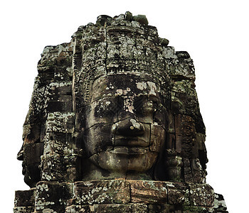 柬埔寨吴哥渡拜顿寺的巨人面孔石头地标帝国建筑学遗产高棉语寺庙旅游宗教雕像图片