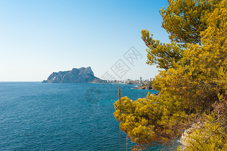 Calpe 算数海洋海岸旅游晴天森林松树阳光地标岩石水平图片