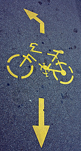 自行车标志人行道信号路面路标驾驶安全旅行车道小路车辆图片