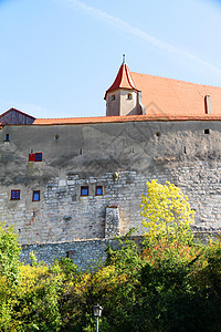 德国哈堡堡城堡石墙旅游植物历史观光村庄历史性建筑学堡垒石头图片
