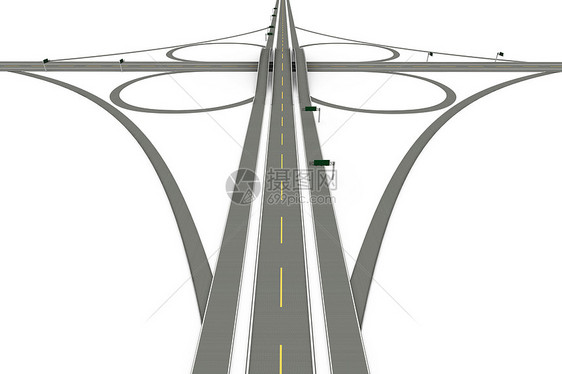 公路交汇路线白色环形工程通道旅行驾驶立交桥车道街道图片