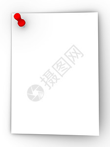 粘贴便笺  红色笔记概念办公室别针备忘录白色通讯广告卡片阅读记事本图片
