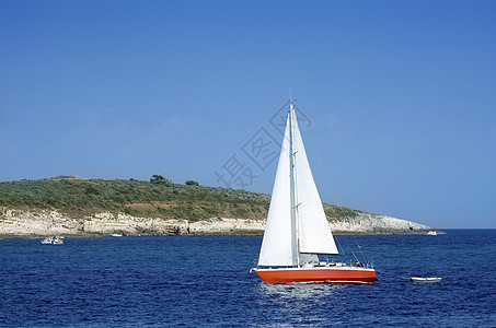 游艇假期运动太阳游客旅行海洋闲暇地平线海浪运输图片