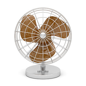 电动风扇器具螺旋桨鼓风机金属冷却棕色空气呼吸机冷却器图片