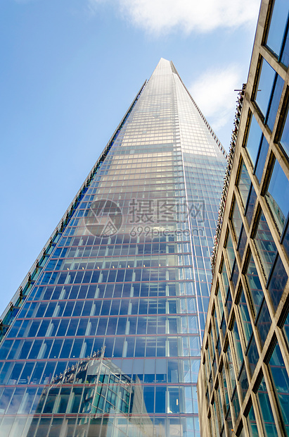 夏德伦敦大桥 伦敦天际的现代天梯建筑英语蓝色火车天空金字塔高度碎片城市首都图片
