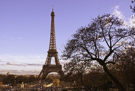 特罗卡德罗的 Eiffel 观景旅行建筑学假期日落历史首都景观日出金属旅游图片