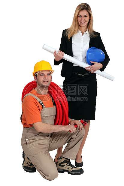 电动建筑师领班男人帽子女性制造业承包商职员生产工程师钻头图片