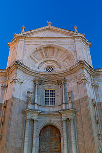卡迪兹大教堂天际国家城市圆顶教会地标旅游建筑物牧师天空图片