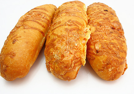 面包的长饼白色小麦食物水平面粉酵母文化图片