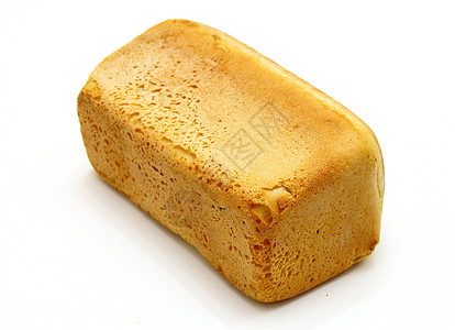 一块面包脆皮早餐糕点面团金子小吃美食文化食物白色背景图片
