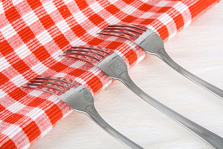 钢叉餐具刀具反思宏观厨房金属环境银器图片