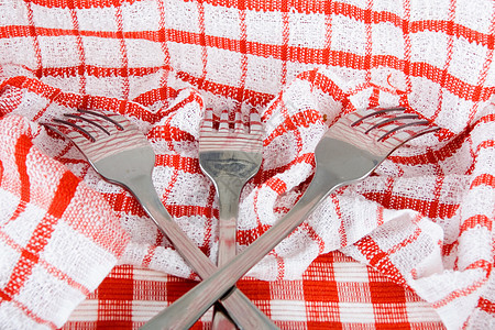 钢叉银器宏观厨房刀具环境反思金属餐具图片