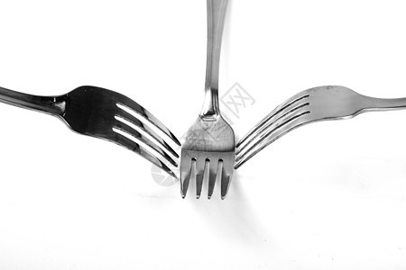 钢叉厨房金属反思刀具餐具宏观环境银器图片