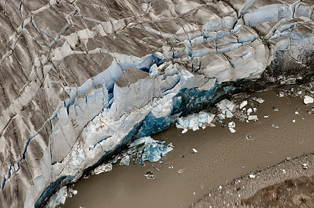阿拉斯加冰川丘陵爬坡山脉冰山蓝色图片