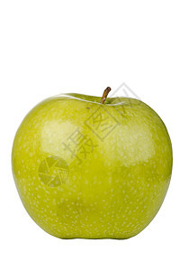 奶奶史密斯苹果剪裁小吃圆形产品美食甜点食物白色营养绿色图片