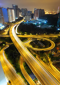 公路高速公路速度城市风景划分曲线大灯射线车道立交桥运动图片