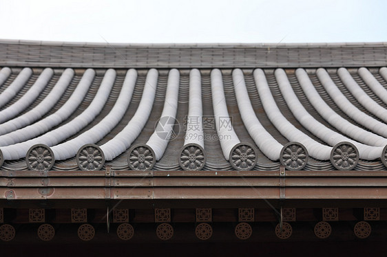 中国庙屋顶城市遗产村庄水泥马赛克寺庙功夫住宅建筑学橙子图片