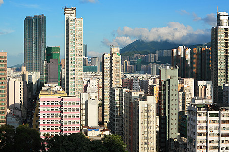 香港拥挤的大楼窗户建筑财产多层百叶窗摩天大楼住房地板生活不动产图片