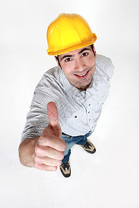 建筑工人提供大拇指图片