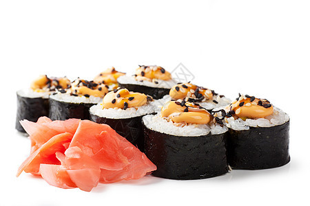 寿司宏观筷子文化圆圈休息小吃蔬菜美食团体黄瓜图片