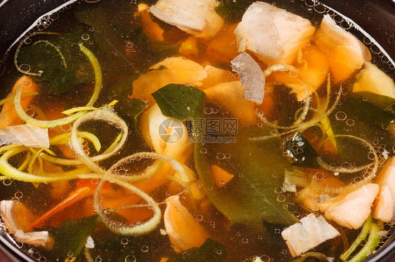 日本汤美食午餐食物豆腐食谱胡椒蔬菜对虾海鲜乌贼图片