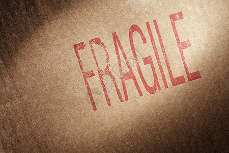 脆弱警告货运红色脆弱性运输操作字母邮票盒子刻字图片