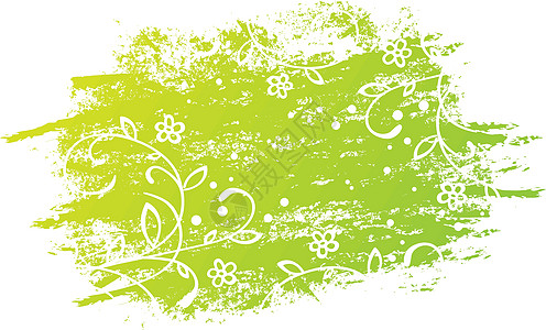 设计横幅情绪绿色插图背景图片