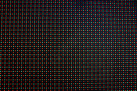 LED 屏幕宏观电子照明六边形灯光细胞技术网格监视器红色图片