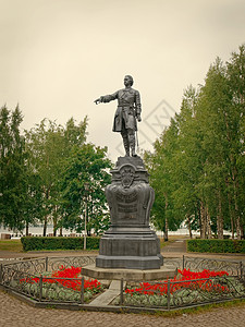 彼得大帝的纪念碑雕塑数字皇帝历史码头国王青铜树木雕像图片