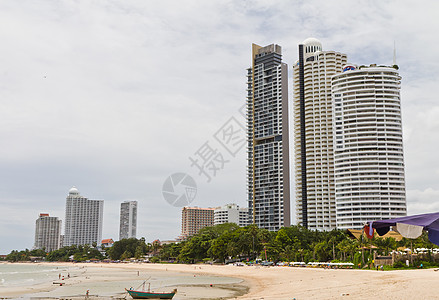 现代酒店 海滩旁边的公寓阳台场景总部城市窗户技术建筑学中心市中心建筑物图片