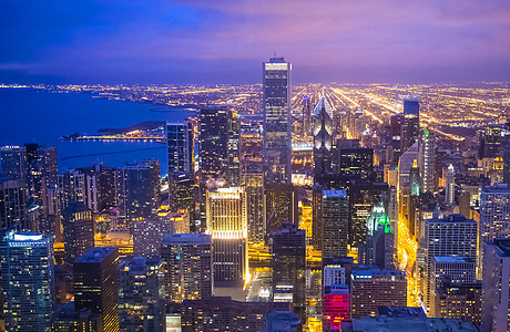 芝加哥天空市中心海岸摩天大楼建筑物天际城市地标海岸线建筑学图片