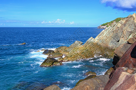 鲨鱼湾国家公园托尔托拉处女岛屿场景天空岩石石头绿地公园旅行地形图片