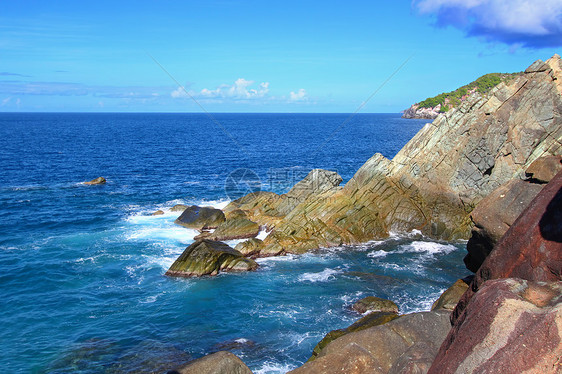 鲨鱼湾国家公园托尔托拉处女岛屿场景天空岩石石头绿地公园旅行地形图片