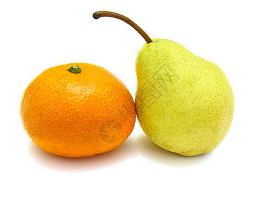 白上孤立的混合水果绿色季节小吃甜点橙子食物饮食红色图片
