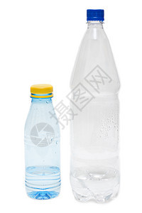 两瓶装水的塑料瓶图片